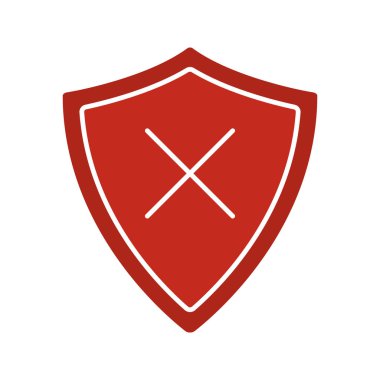 Güvenlik glif renk simgesi