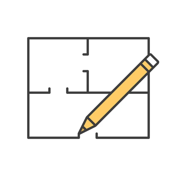 Icône Plan d'étage — Image vectorielle