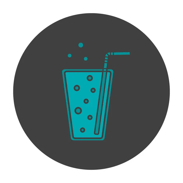Icona color glifo alla limonata — Vettoriale Stock