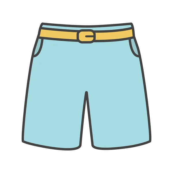 Swimming trunks color icon — Stock Vector