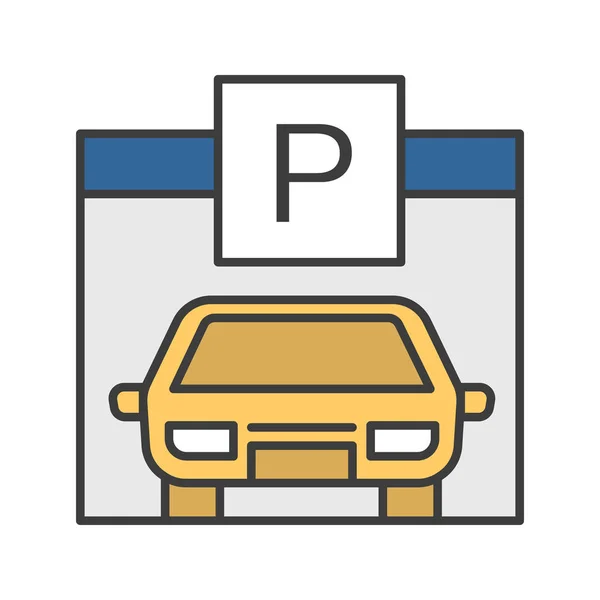 Parkplatzsymbol — Stockvektor