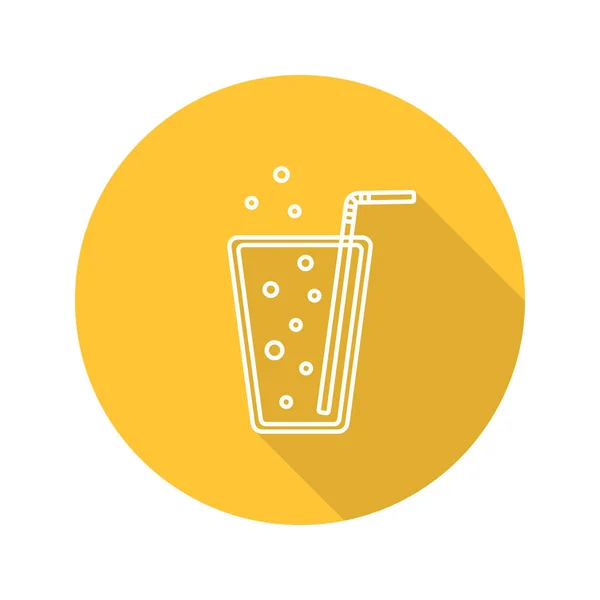 Limonade flaches lineares Symbol — Stockvektor