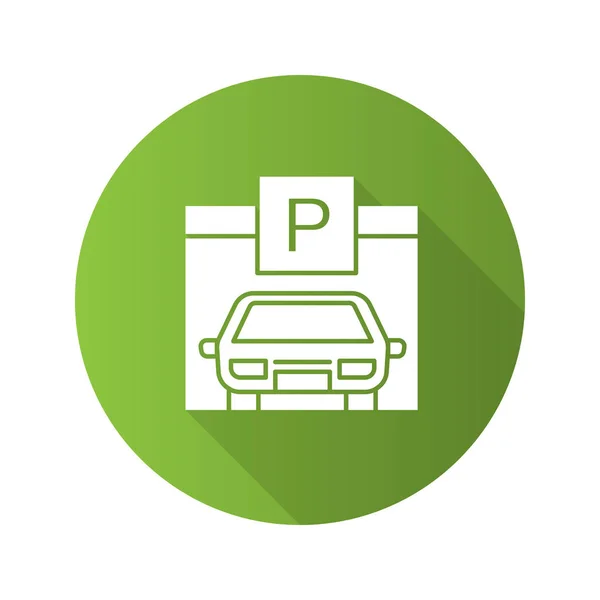 Parkeren plaats plat ontwerp — Stockvector