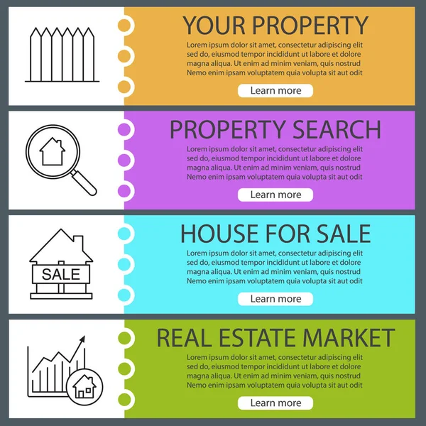 Emlak web şablonları kümesi