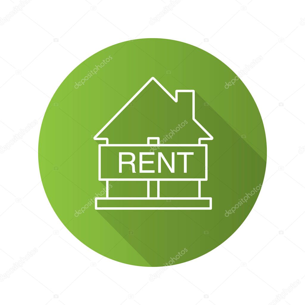 House for rent flat icon