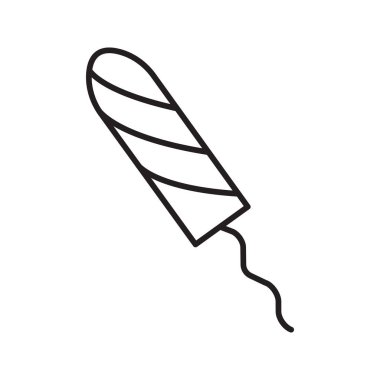 Sıhhi tampon doğrusal simgesi