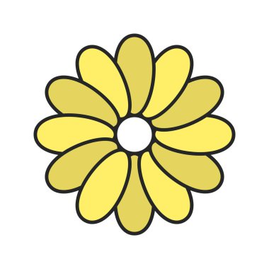 çiçekler doğrusal simgesi