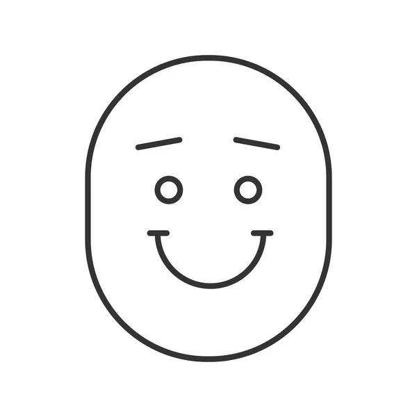Ícone sorriso feliz e engraçado — Vetor de Stock