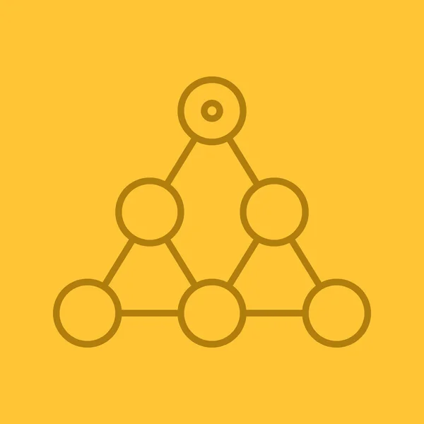 Hierarchy linear icon — Stock Vector