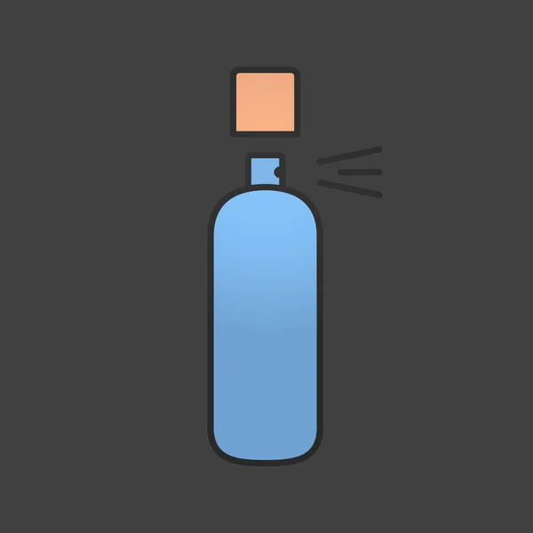 Pictogram van de anti-transpirant kleur spray — Stockvector