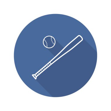 Beysbol ekipman düz simgesi