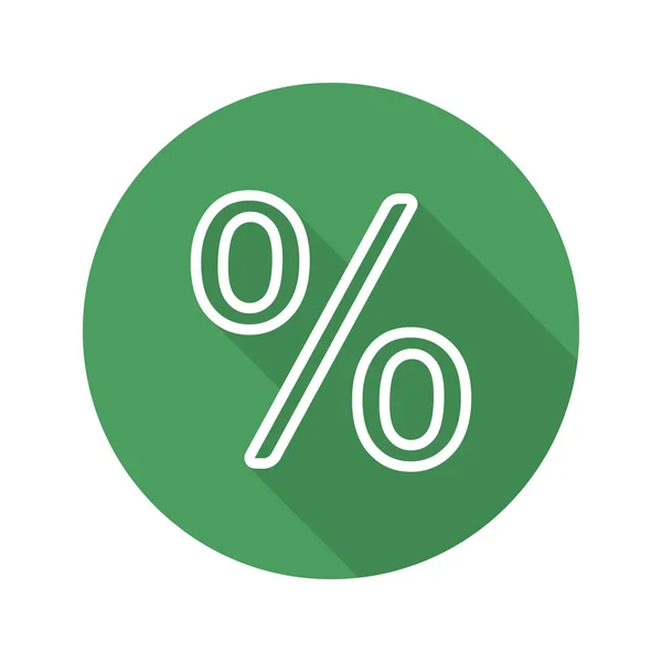 Porcentaje icono signo — Vector de stock