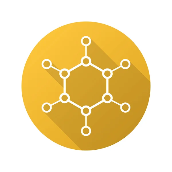 Molecule flat icon — Stock Vector