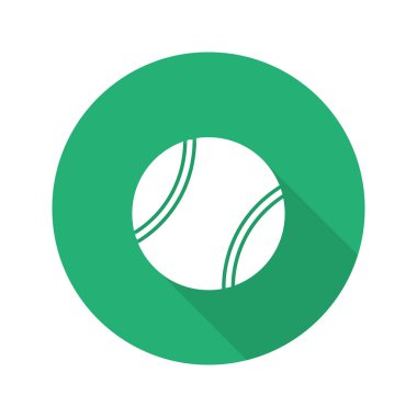 Tenis topu düz simgesi
