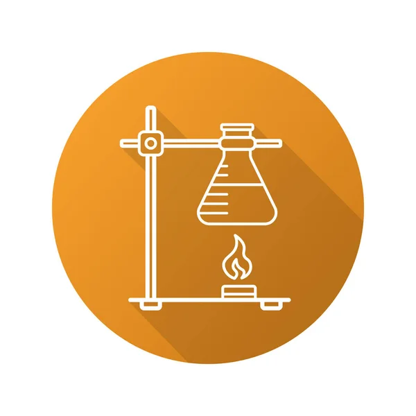 Reacción química icono plano — Archivo Imágenes Vectoriales