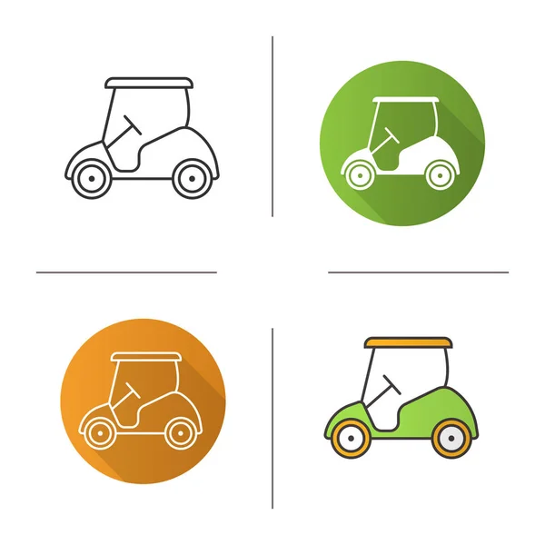 Golf cart ikonen — Stock vektor