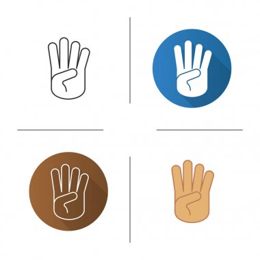 el jest düz simgesi