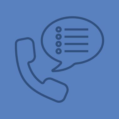 Telefon ayarları renk doğrusal simgesi