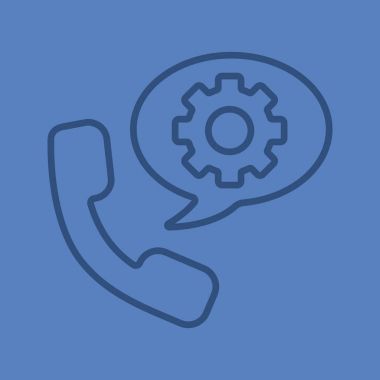 Telefon doğrusal simgeyle yönergeleri