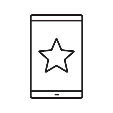 Smartphone doğrusal simgesi