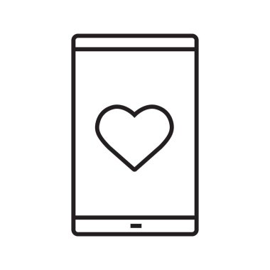 Smartphone doğrusal simgesi