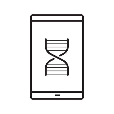 Smartphone doğrusal simgesi