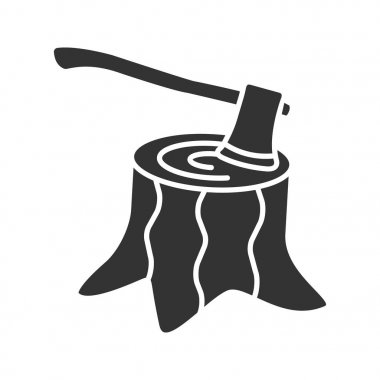 Ormansızlaşma glif simgesi