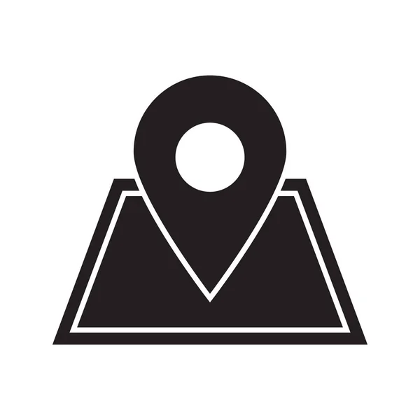 Localização do edifício Glyph Icon —  Vetores de Stock