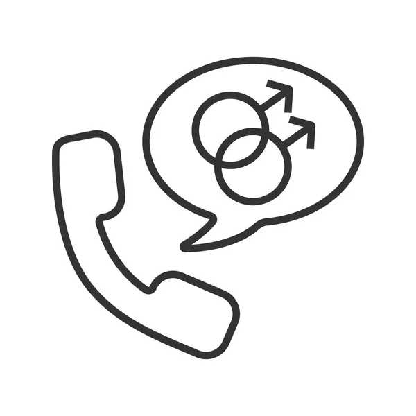 Handset with speech bubble icon — Stock Vector