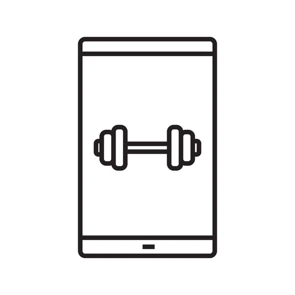 Smartphone lineární ikona — Stockový vektor