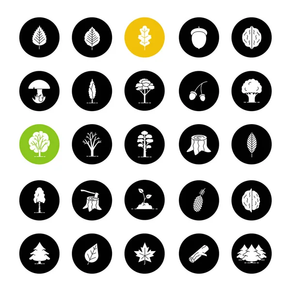 ağaçlar Icons set