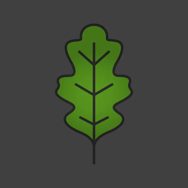 잎 선형 아이콘 — 스톡 벡터