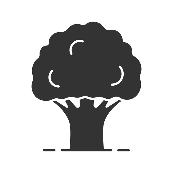 Ağaç Düz Simgesi — Stok Vektör
