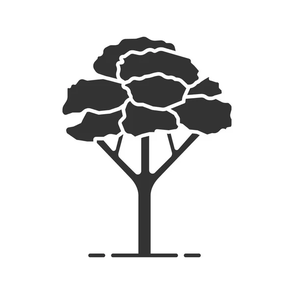 Baum flache Ikone — Stockvektor