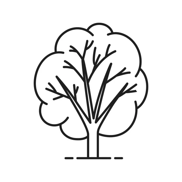 Simbolo del contorno forestale — Vettoriale Stock