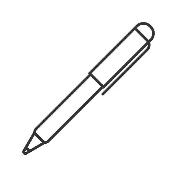 Bolígrafo icono lineal — Archivo Imágenes Vectoriales