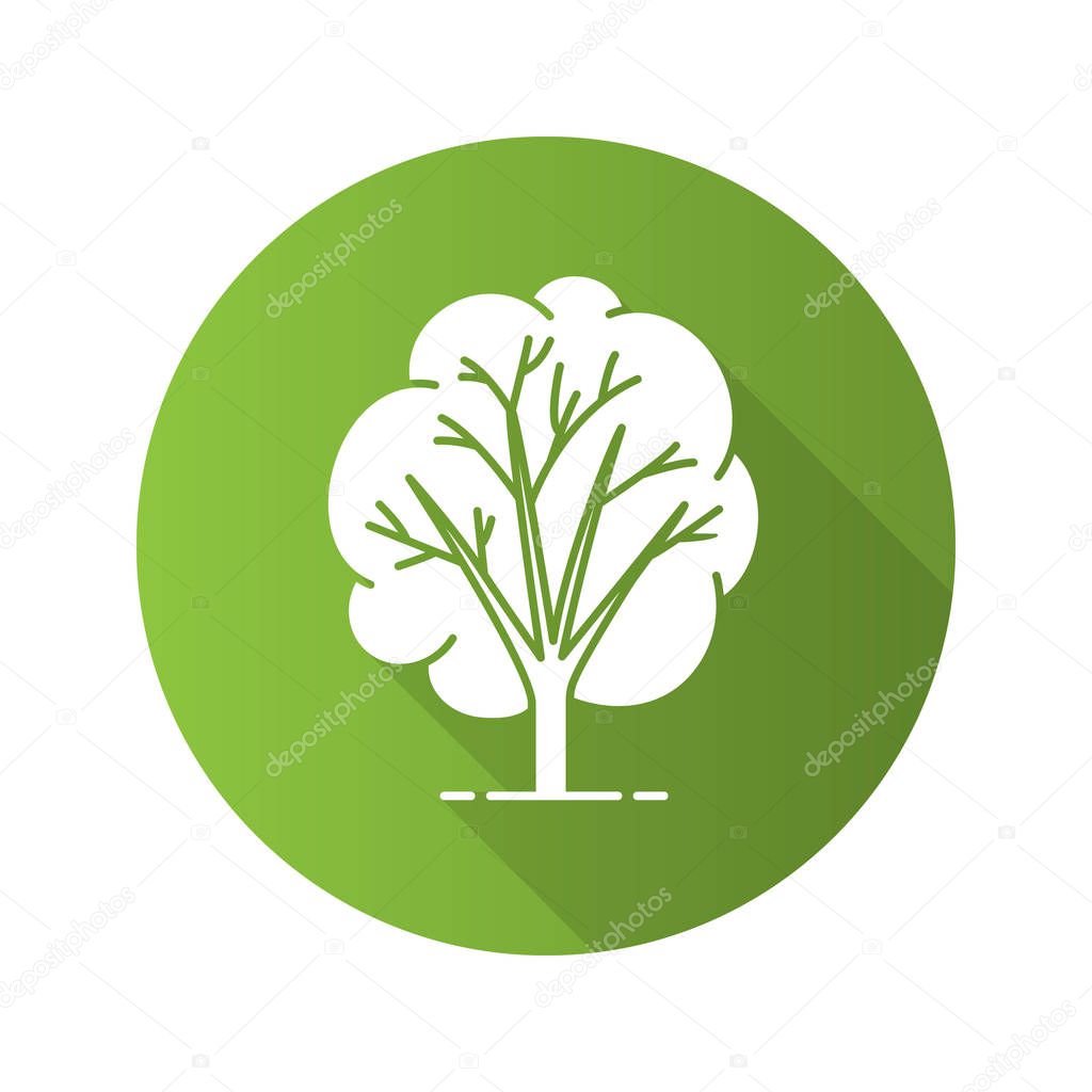 Tree flat icon, vector illustration
