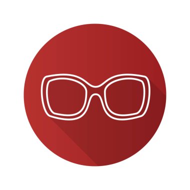 Güneş Gözlüğü Düz Simgesi