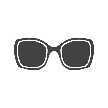 Güneş Gözlüğü Düz Simgesi