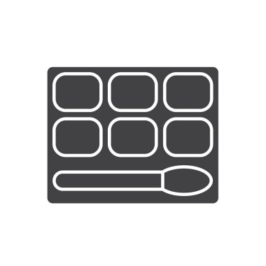 Göz gölgeler glif simgesi