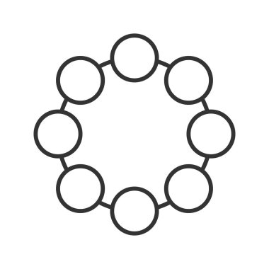 Daire doğrusal simgesi