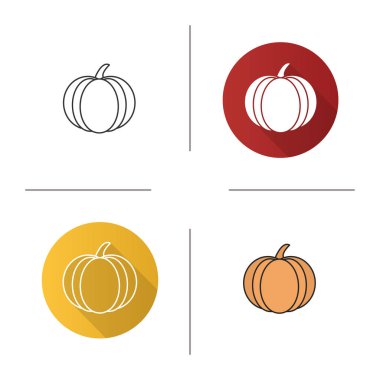 Kabak simgesi, doğrusal ve renk stilleri