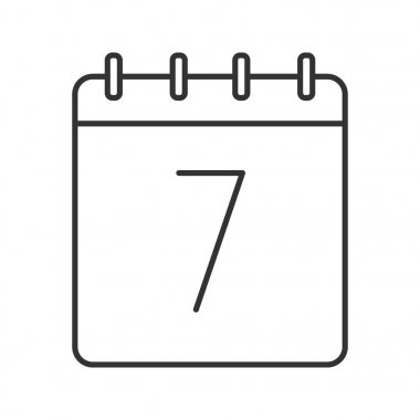 Yedinci gün ay doğrusal simgesinin