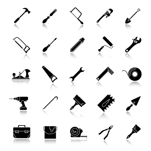 Комплект строительных инструментов — стоковый вектор