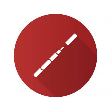 Göz kalemi düz simgesi