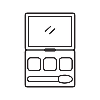 Makyaj seti doğrusal simgesi