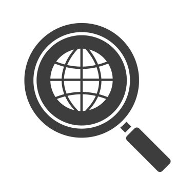 Ağ arama glif simgesi