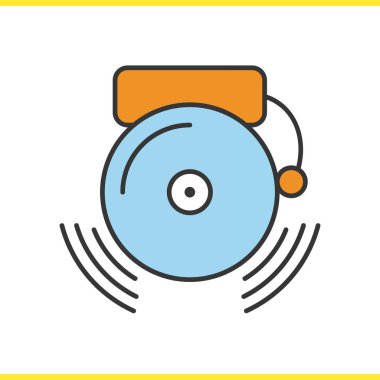 Zil okul zil renk simgesini