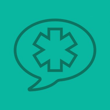 Tıp doğrusal ikonu hakkında konuşmak