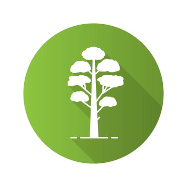 Çam ağacı düz tasarım 